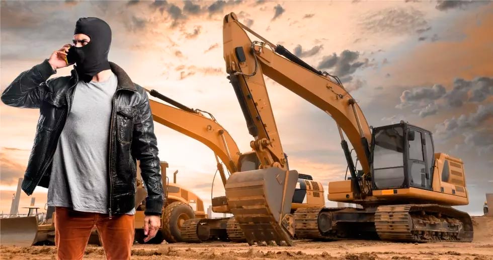 thief at work site