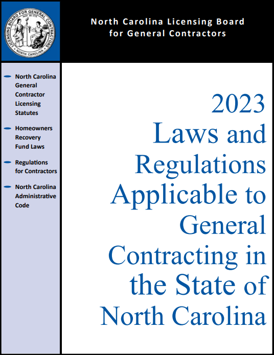 contractor license north carolina