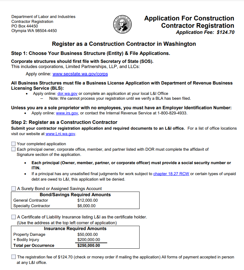 contractor license north carolina