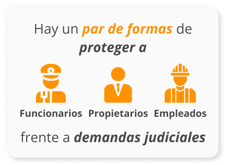 Infografía de hay un par de maneras que protegerá de las demandas