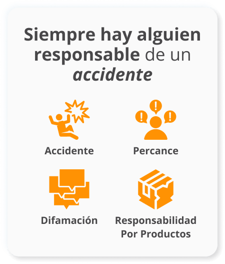 Infografía de otra persona siempre es responsable de un accidente libelo percance y la responsabilidad por productos defectuosos