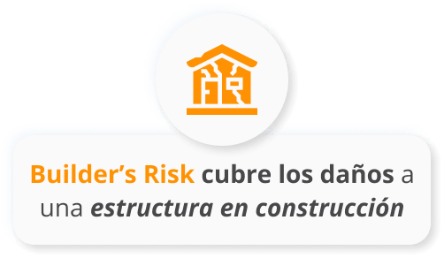 Infografico de Builder’s Risk cubre los daños a una estructura en construcción