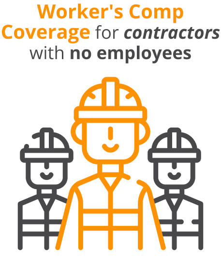 Inphografics of workers compensation coverage for contractors with no employees