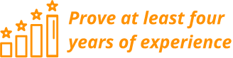 Prove at least four years of experience IMG